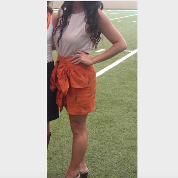 Sugarlips Orange Crinkle Dress - Picture 6 of 11